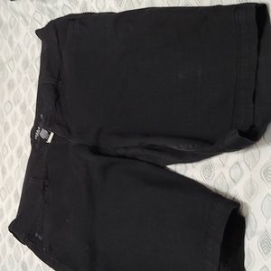 Jean black shorts
